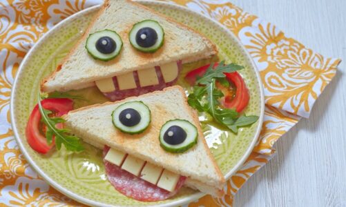 17 kreatywnych pomysłów na śmieszne kanapki dla dzieci
