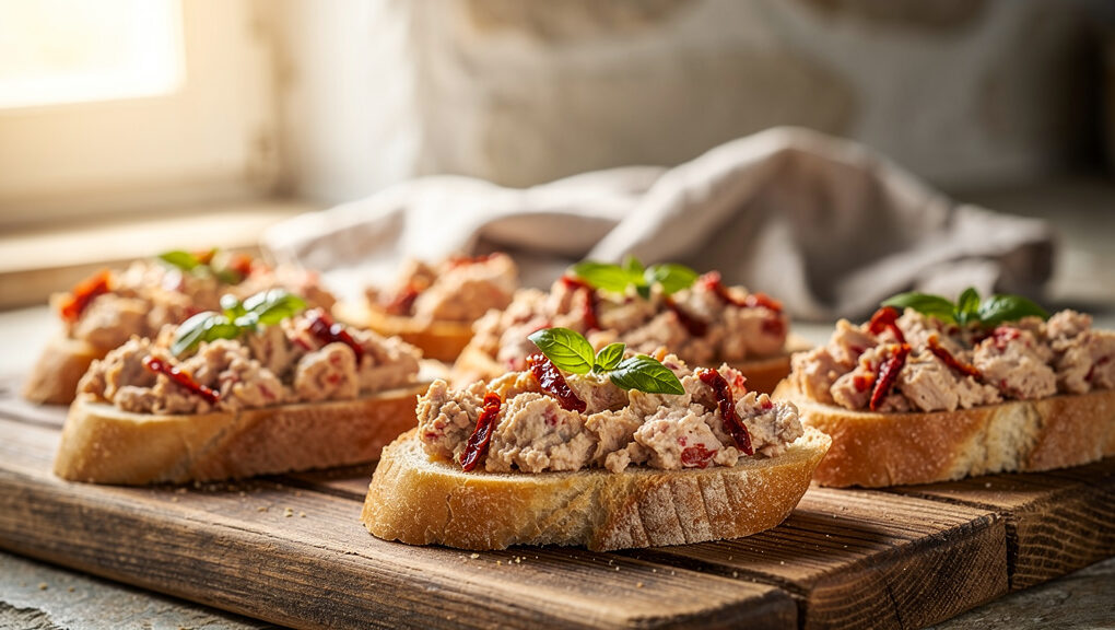 Pasta z kurczaka i suszonych pomidorów – idealna na kanapki